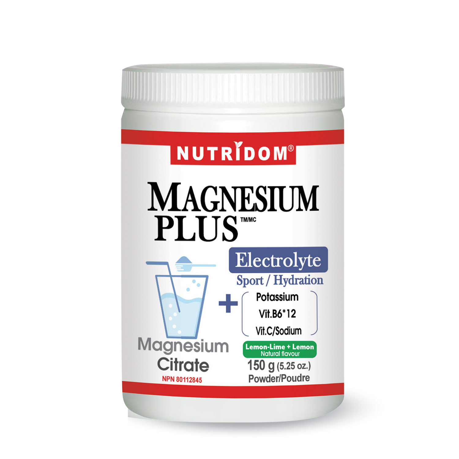 Nutridom Magnesium PLUS Electrolyte 150g Powder