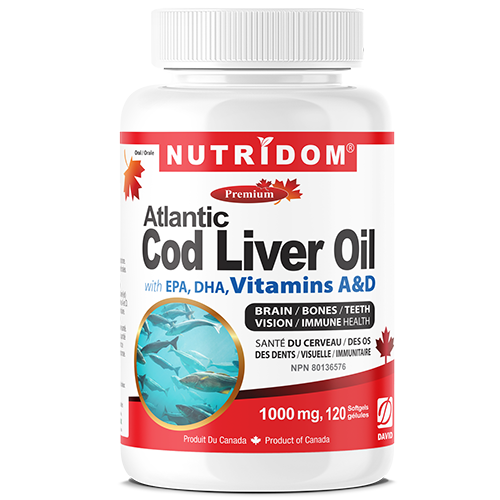 Nutridom Cod Liver Oil 120 Softgels