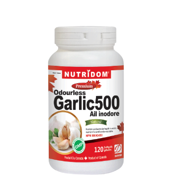 Nutridom Garlic 500 Odourless (120 Softgels)