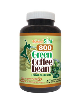 Herbal Slim Green Coffee Bean 800 (800mg, 45 Vege Caps)