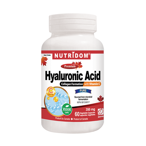Nutridom Hyaluronic Acid with Vitamin C 60 Vcaps