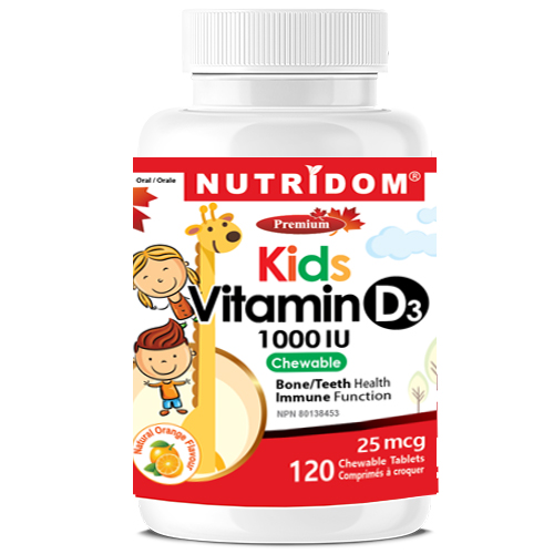 Nutridom Kids Vit D3 Chewable 120 Tables