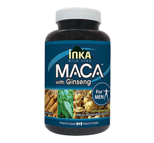INKA MACA for MEN With Ginseng (90 Capsules)
