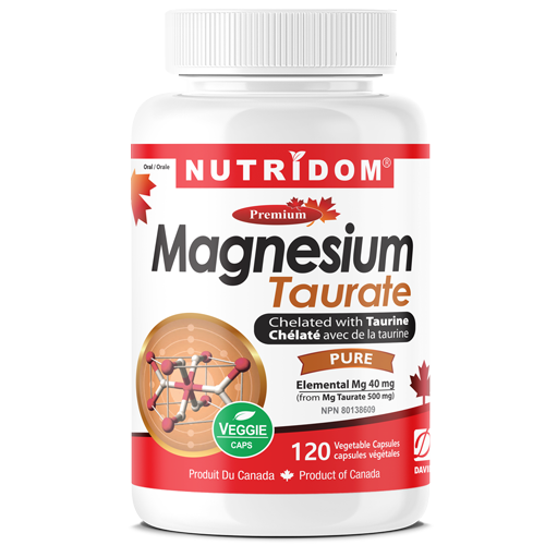 Nutridom Magnesium Taurate 500mg 120 Vcaps