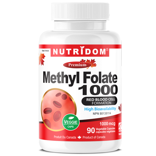 Nutridom Methyl Folate 1000mcg 90 Vcaps