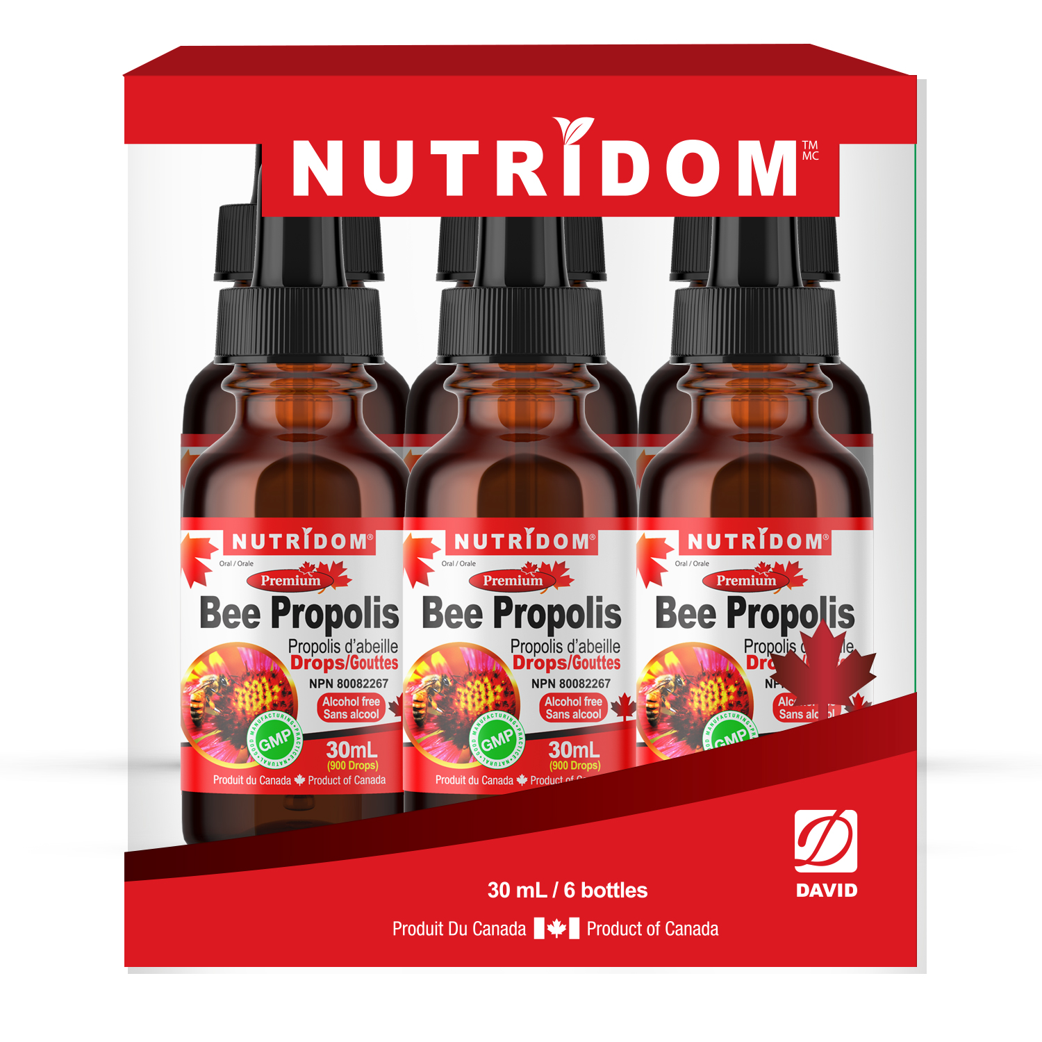 Nutridom Bee Propolis Drop Gift Set (30ml x 6)