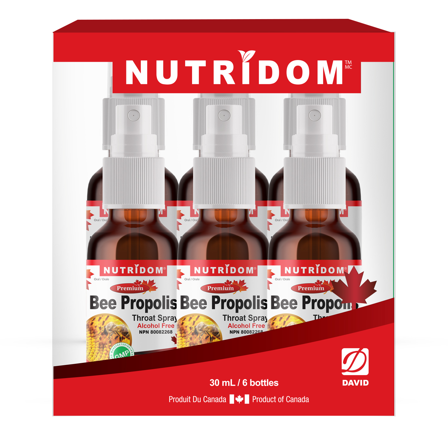 Nutridom Bee Propolis Spray Gift Set (30ml x 6)