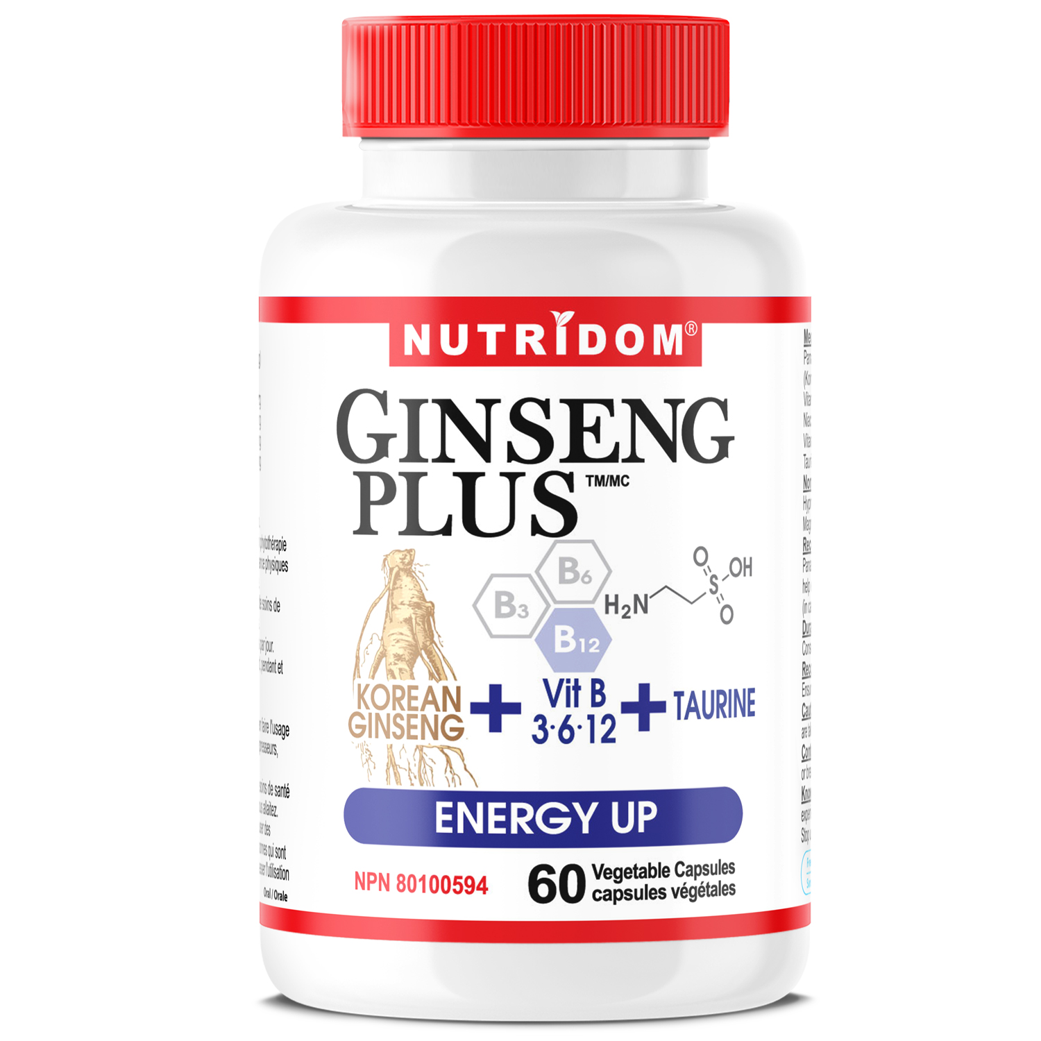 Nutridom Ginseng PLUS ENERGY UP 60 Vcaps