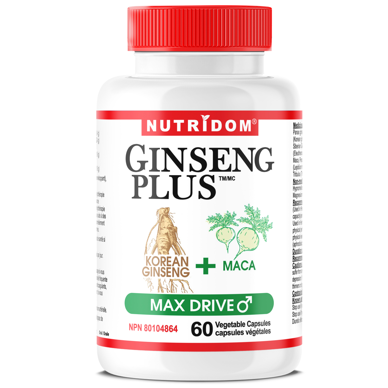 Nutridom Ginseng PLUS MAX DRIVE 60 Vcaps