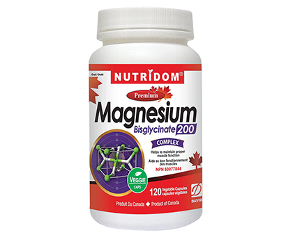Nutridom Magnesium200(Bisglycinate) 120 Capsules