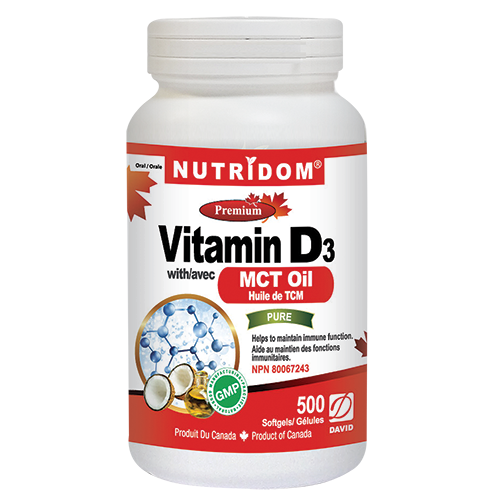 Nutridom Vitamin D3 1000IU with MCT 500caps