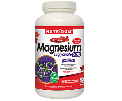 Nutridom Magnesium200(Bisglycinate) Family 300 Capsules