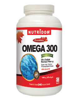 Nutridom OMEGA300 fish oil (1000mg x 300 softgels)