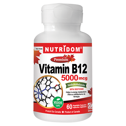 Nutridom Vitamin B12 5000mcg 60 Vcaps