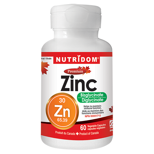 Nutridom Zinc bisglycinate 60 Vcaps