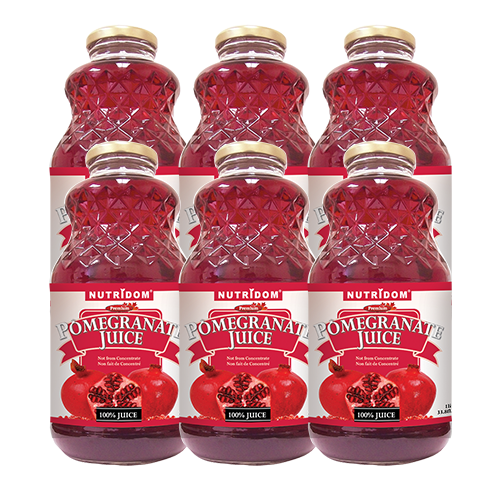 Nutridom Pomegranate Juice 1 Case (946ml x 6 bottles)