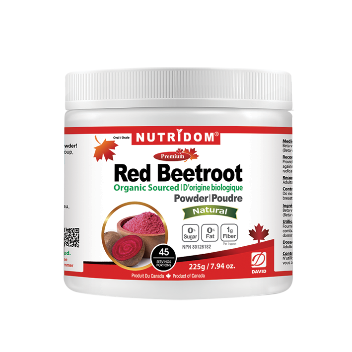 Nutridom Red Beetroot Powder 225g (Organic sourced)
