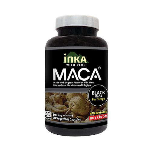 INKA MACA Black 90 Capsules (Organic, 800mg)