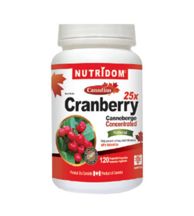 Nutridom Cranberry 25x 120 Vcaps