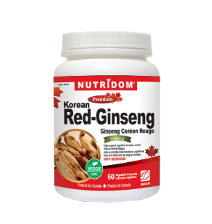 Nutridom Korean Red Ginseng (60 Vegetable capsules)