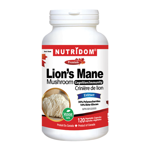 Nutridom Lions Mane Mushroom 500 mg 120 Vcaps